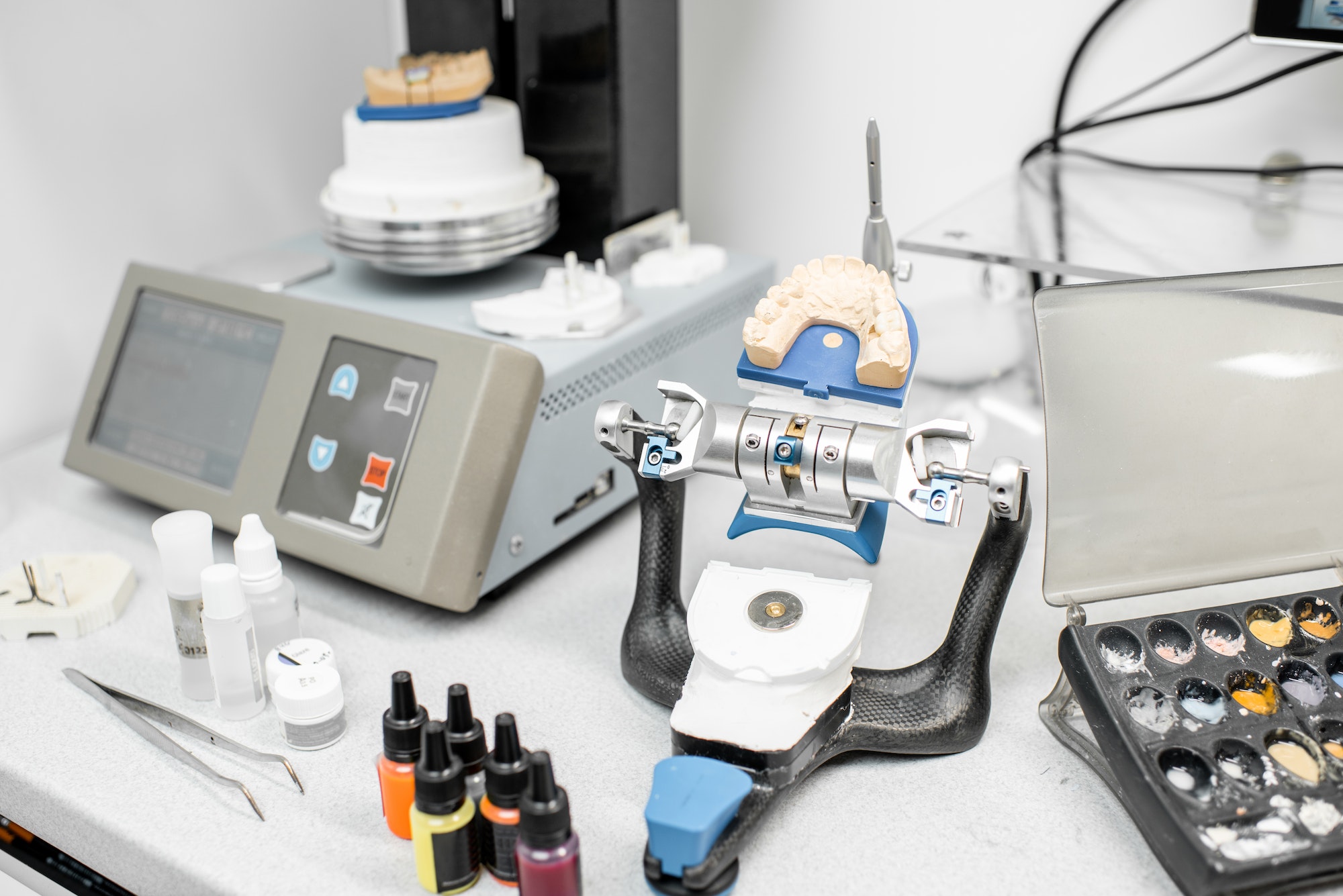 Dental oven at the laboratory